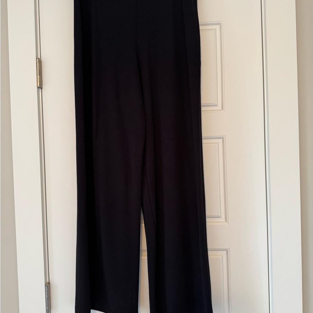 Elegant Black Women's Flowy Dress Pants